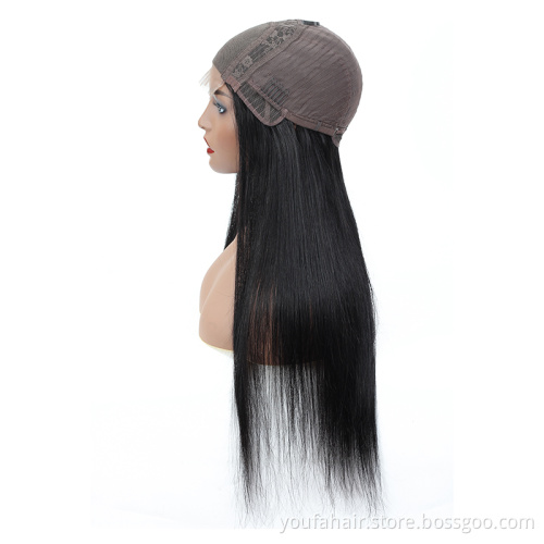 Raw Indian Hair Wig Vendor Straight Glueless Lace Closure Human Hair Wig Virgin Cuticle Aligned Hair Unprocessed 4x4 HD Lace Wig